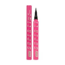 Kiss Beauty підводка - фломастер для очей водостійка Superline чорна — Фото 2