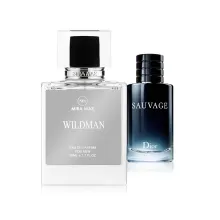MiraMax парфумована вода для чоловіків Wildman vs Christian Dior Sauvage 50мл — Фото 2