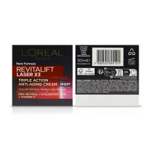 L'Oreal Paris Ревіталіфт Лазер крем нічний антивіковий догляд портійної дії 50мл — Фото 3