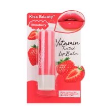 Kiss Beauty бальзам для губ* з відтінком Vitamin Tinted Strawberry 3.5г — Фото 2